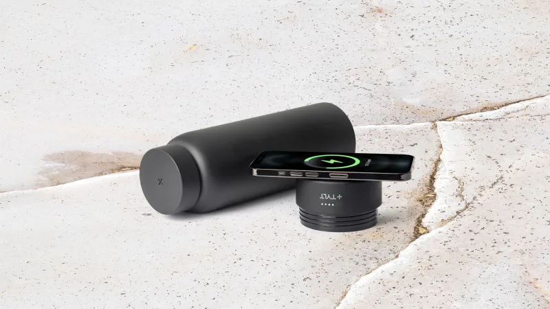 The Hydrating Power Bottle with Wireless Charger