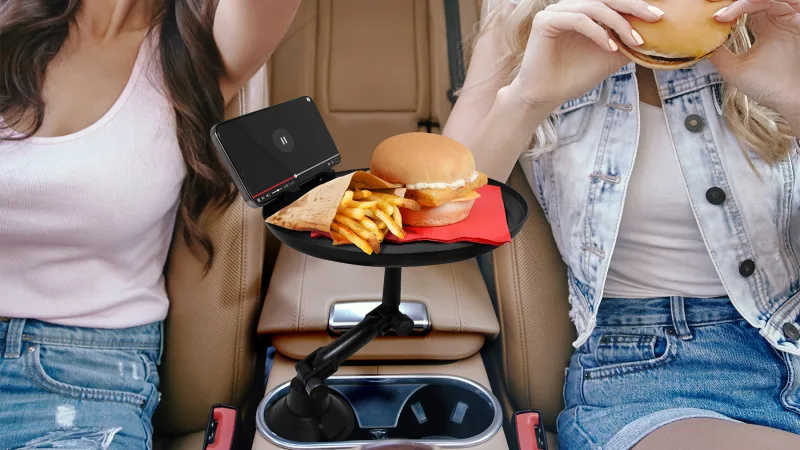 Tech Theory Cup Holder Car Phone Mount & Adjustable Tray