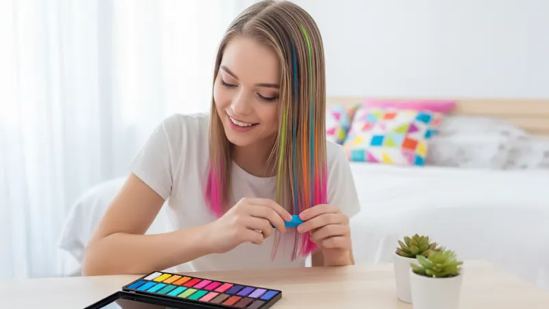 Miley Cosmetics Hair Chalk with 24 Assorted Colors