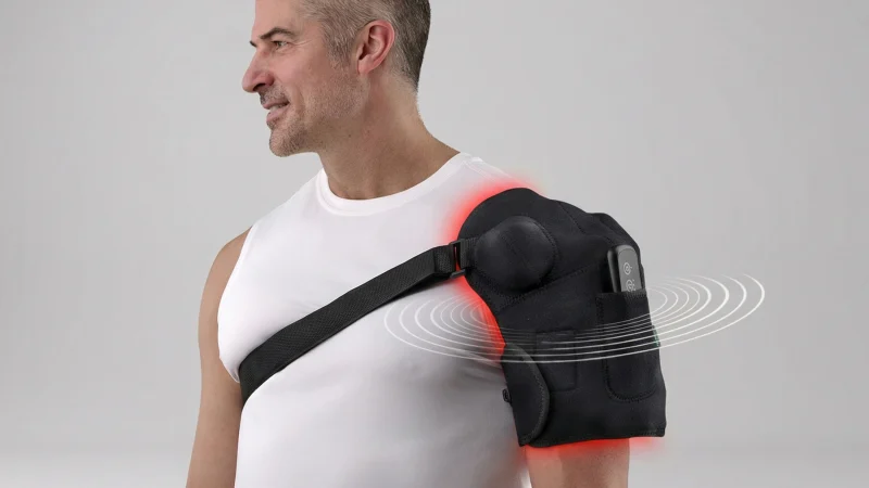 The Air Compression Heated Shoulder Wrap