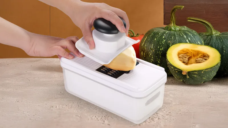 Cheer Collection 7-Blade Vegetable Chopper and Container