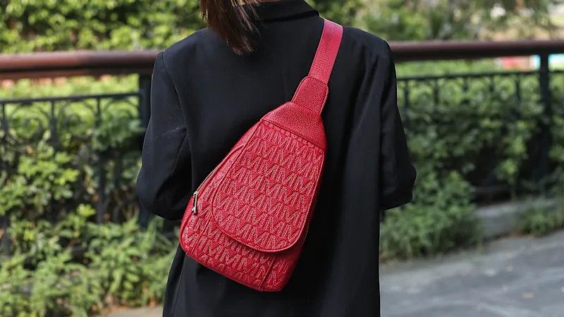 MKF Collection Cleisy M Logo Embossed Sling Bag by Mia K