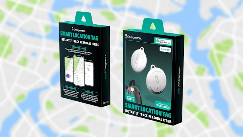4-Pack: Chargeworx FindMy Smart Locator Tags