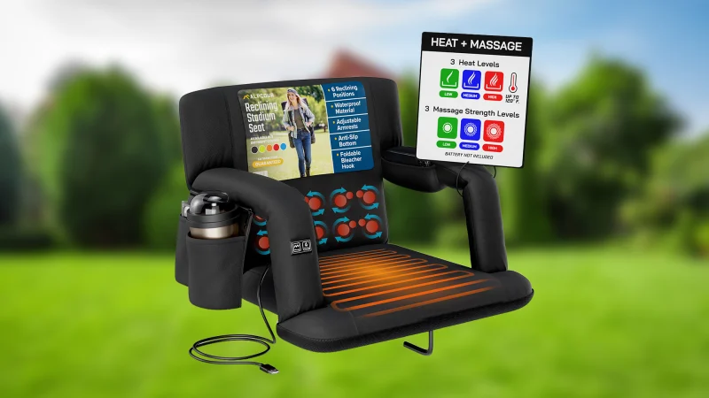 The Premium Heated Massage Stadium Seat