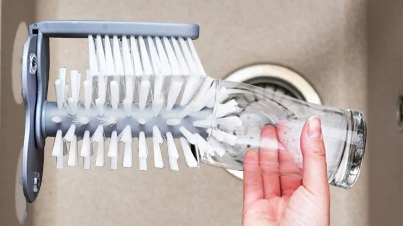 2-Pack: Titan Suction Base Water Bottle Cleaning Brush