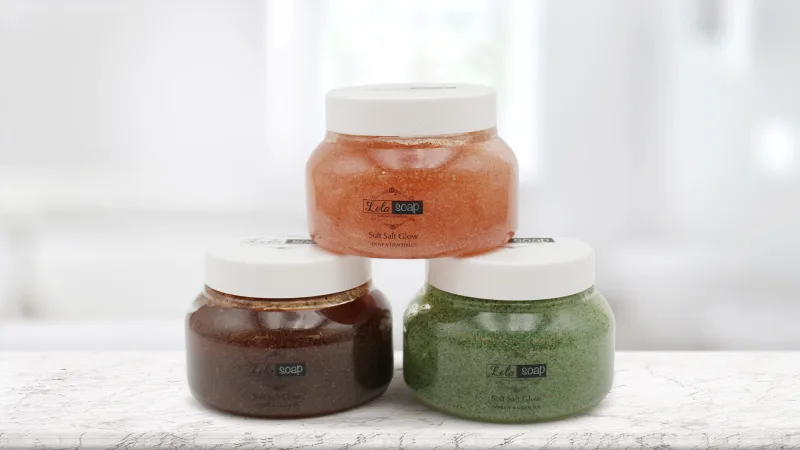 Lola Soap Trio de Exfoliantes de Sal Suave