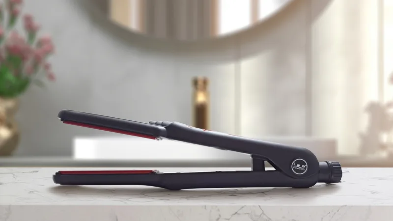 ISO Beauty Taichi Tourmaline-Infused 100% Solid Ceramic Flat Iron