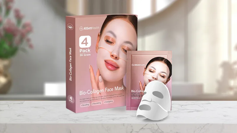 12-Pack: AllSett Health Bio-Collagen Overnight Face Masks