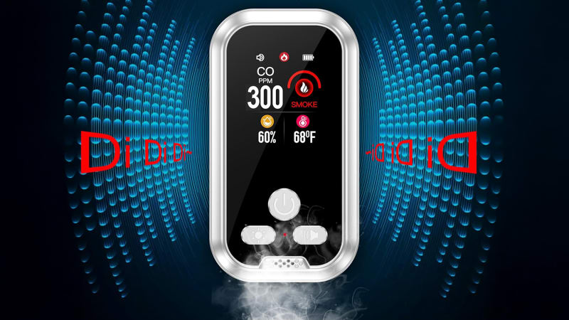 Hakol 4-In-1 2000mAh Smoke & Carbon Monoxide Detector