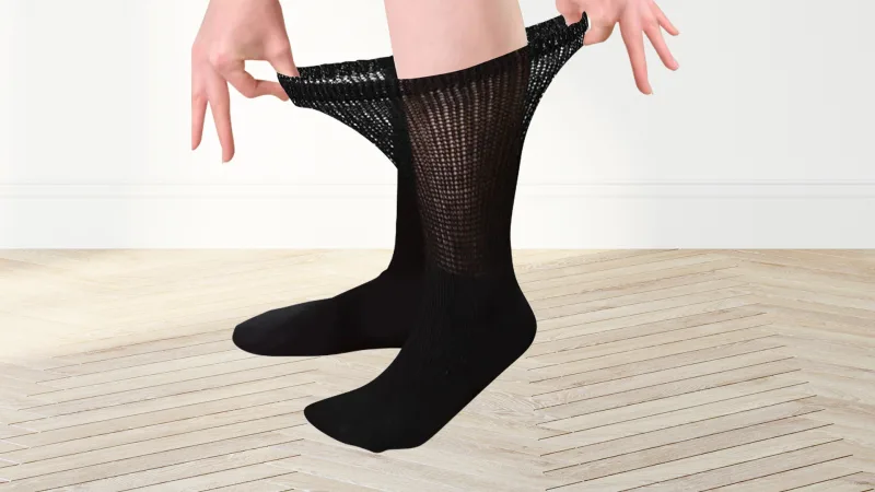 Paquete de 6: Ciana Calcetines Unisex Diabéticos de Algodón Suave