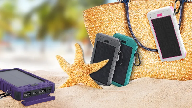 PowerUp Solar 10,000mAh Dual USB Backup Battery