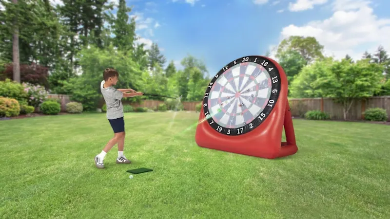 The Golf Chipping Kit for The 6' Kickball Dartboard
