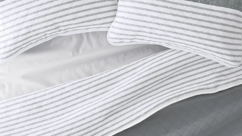 Cloth & Gable Set de Cubrecama Acolchado Reversible Estampado