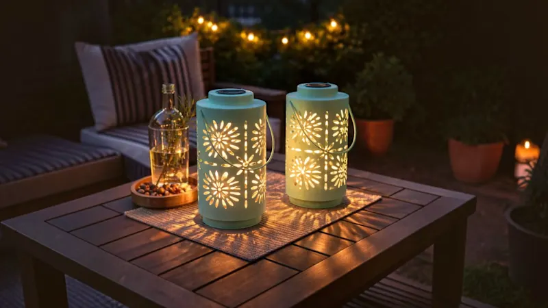 The Solar Powered Flower Lanterns
