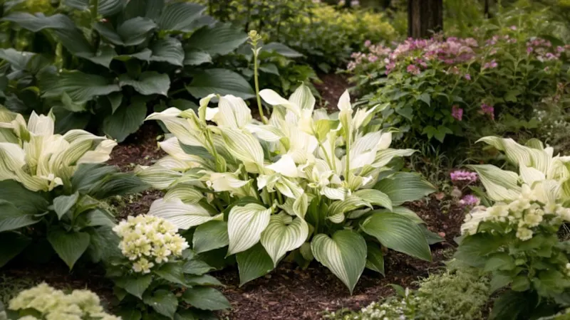 The Bare Root White Hostas