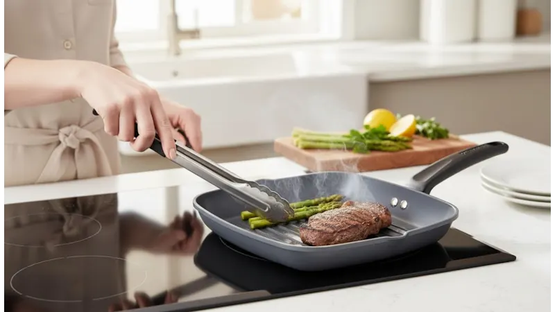 MasterPan Ceramic Nonstick 10" Grill Pan