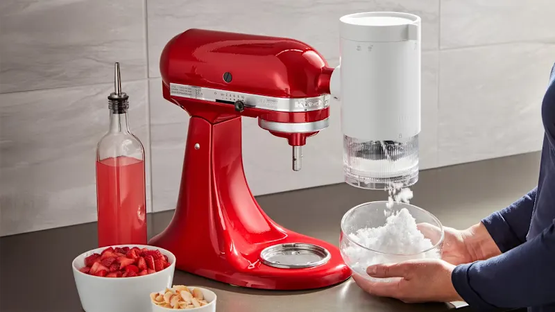 KitchenAid Shave Ice Stand Mixer Attachment with 8 Ice Molds