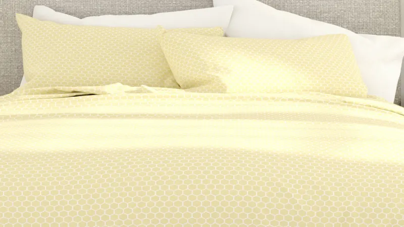 4-Piece: Cloth and Gable Bed Sheet Set Ultra Soft with Honeycomb Pattern
