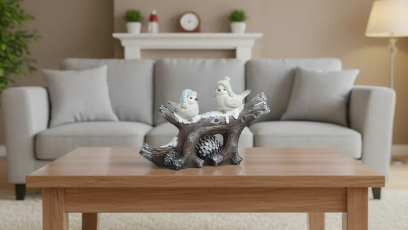 The Winter Birds Branch Figurine