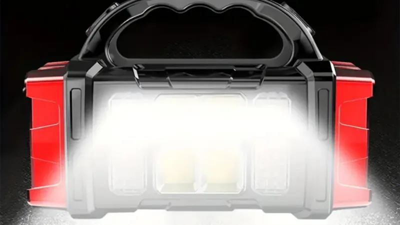 Hakol Solar & USB Rechargeable LED Lantern Flashlight with 4 Modes