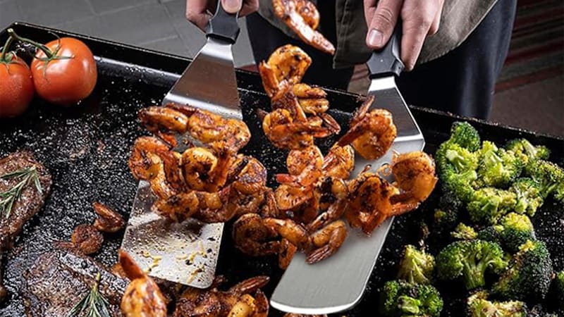 Cheer Collection 18-Piece Griddle Set