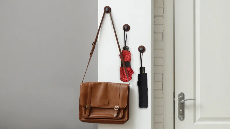 3-Pack: Space & Home Universal Wooden Hanging Hook