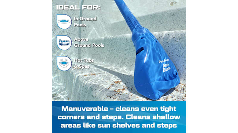 Pool Blaster Aqua Broom XL Ultra Cordless Pool & Spa Vacuum with Pole Set