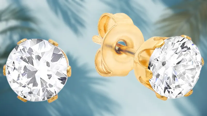 Steeltime Colgante Doble "Amor Madre e Hija" y Aretes con Diamante