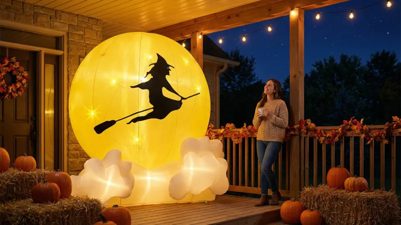 Twinkling Western Sky Flying Witch 8'