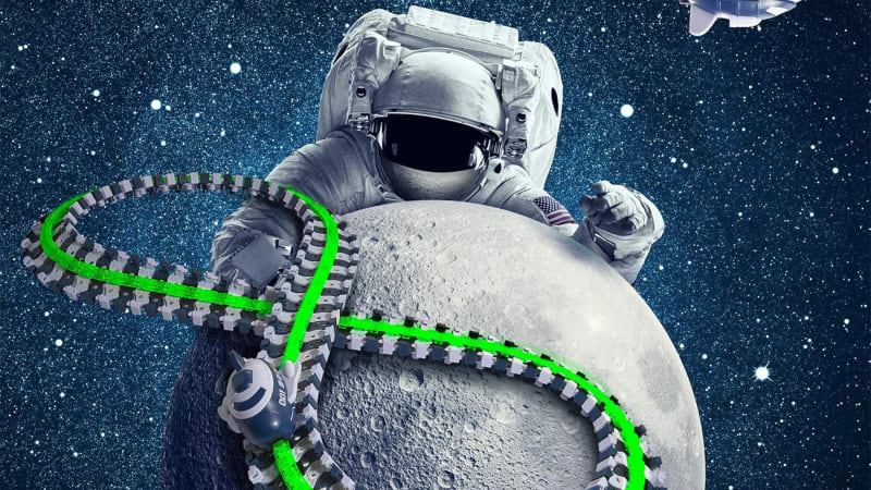 The Glow-in-the-Dark Space Track Set