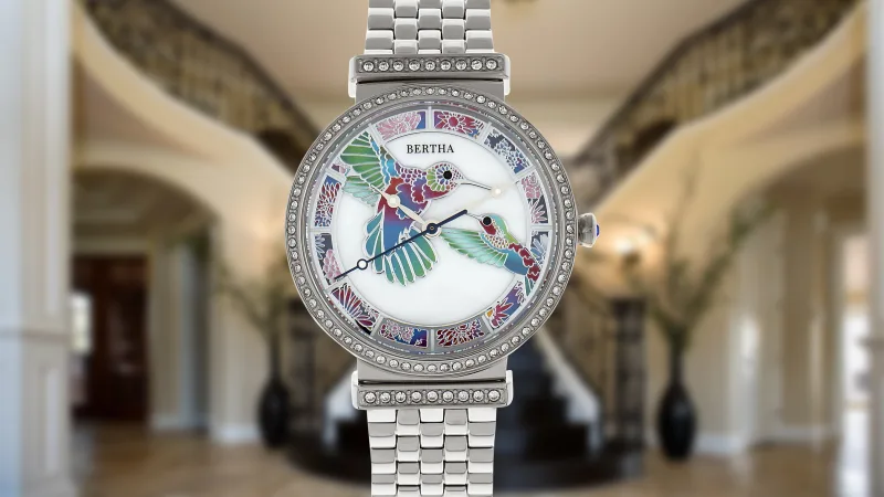 Bertha Emily Reloj De Dama Madreperla