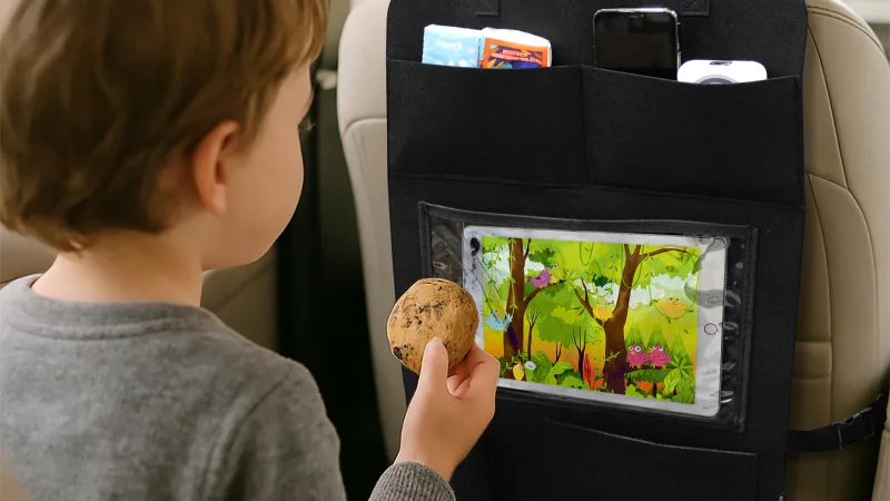 2-Pack: AutoBasics BackSeat Buddy Storage Organizer & Tablet Holder