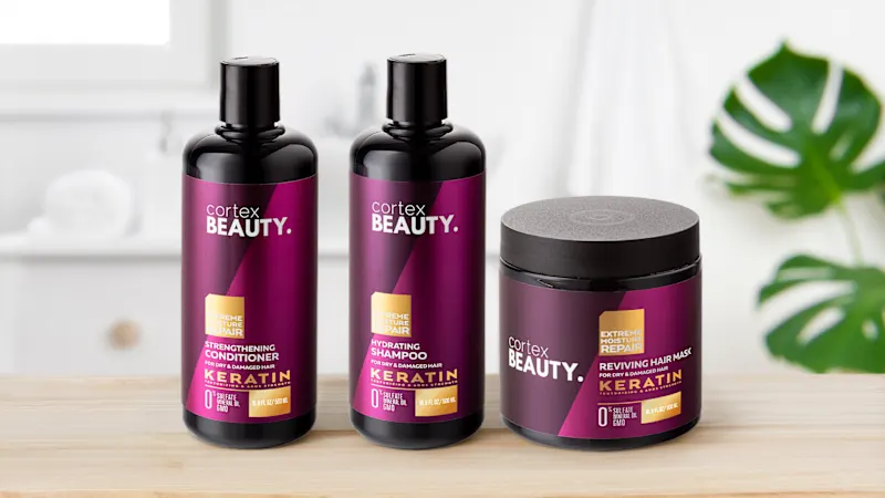 Cortex Beauty 3-Piece Keratin Reviving Hair Mask Set