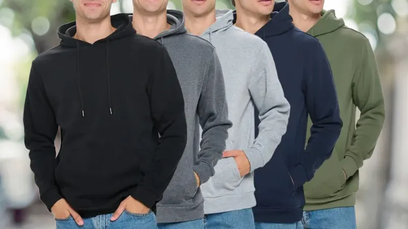 3-Pack: Nextex Apparel Men's Fleece Pullover Hoodies