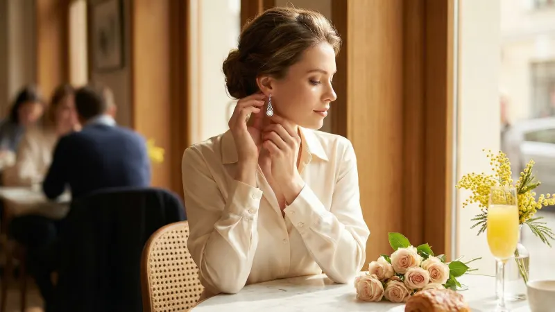 The Celtic Knot Pearl Earrings