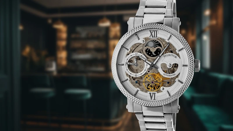 Heritor Aries Reloj Esqueleto Automático