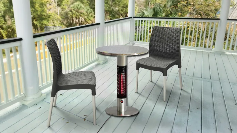The Heated Outdoor Bistro Table