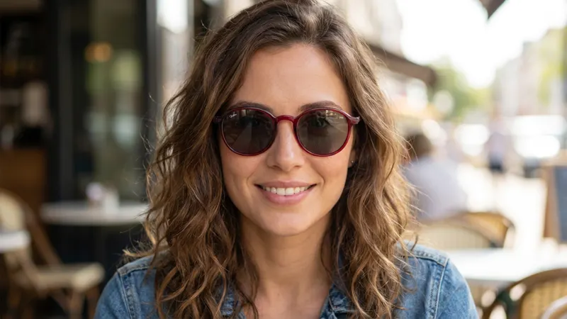 Bertha Paris Gafas de Sol Redondas Polarizadas para Dama