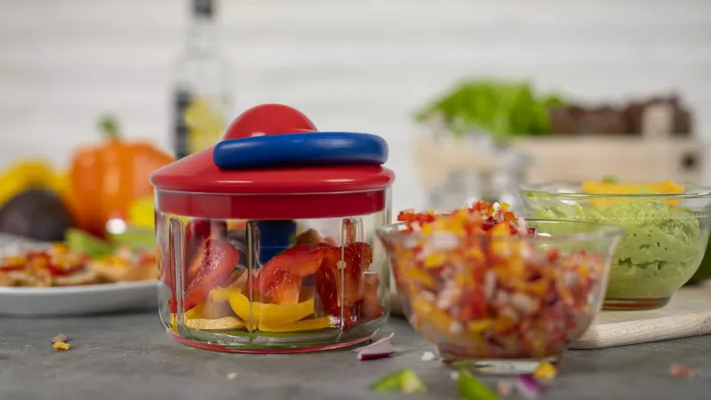 Paquete de 2: Kuhn Rikon Picadora Pull Chops 2 Tazas con Cajas de Regalo