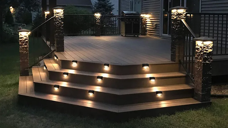 16-Pack: Hakol Solar Waterproof LED Deck Lights