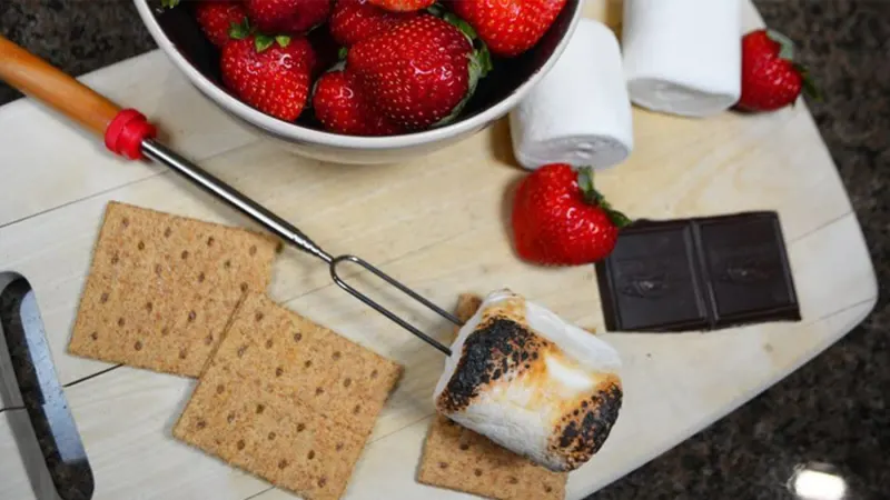 Cheer Collection 8-Piece Marshmallow Roasting Stick Set with Bag