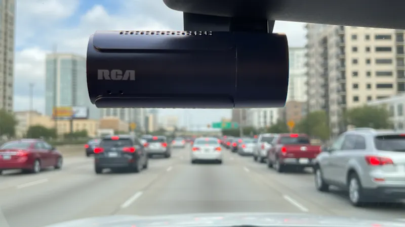 RCA FHD 1080P Dash Camera With Built-in Wifi & Mobile App