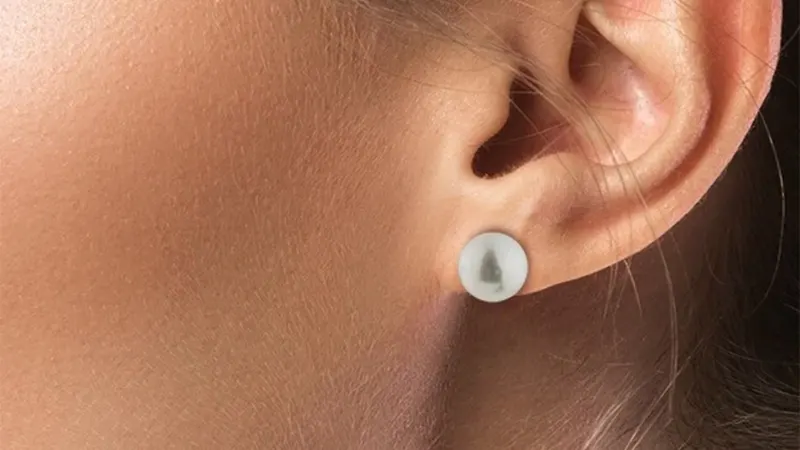 Ice by Jardin Aretes Tipo Stud De Perla De Agua Dulce De 11mm