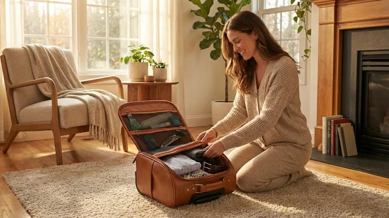 The Rolling Widemouth Leather Underseat Carry On