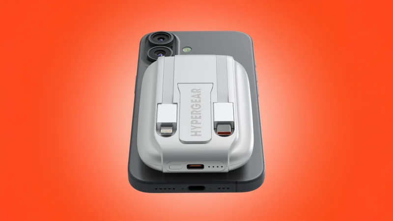 HyperGear Mag Grip Go 5000mAh Wireless Power Bank