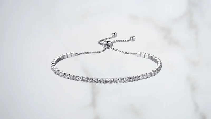 Hollywood Sensation Jaime Subtle Single Strand Crystal Bracelet