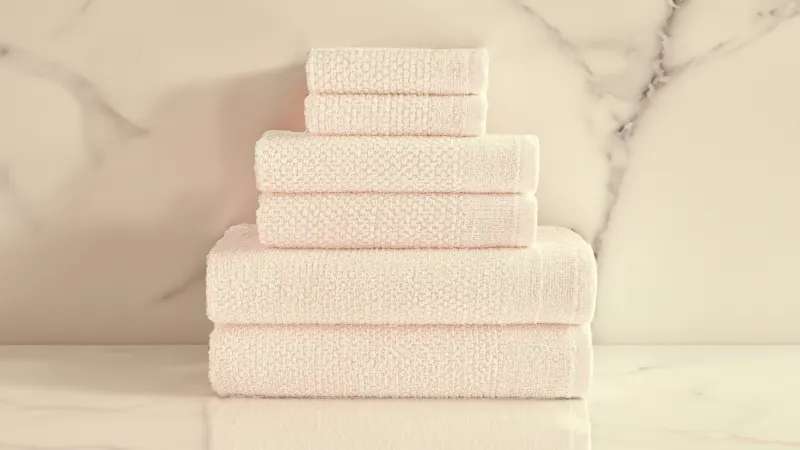 Dan River 6-Piece Popcorn Cotton Bath Towel Set
