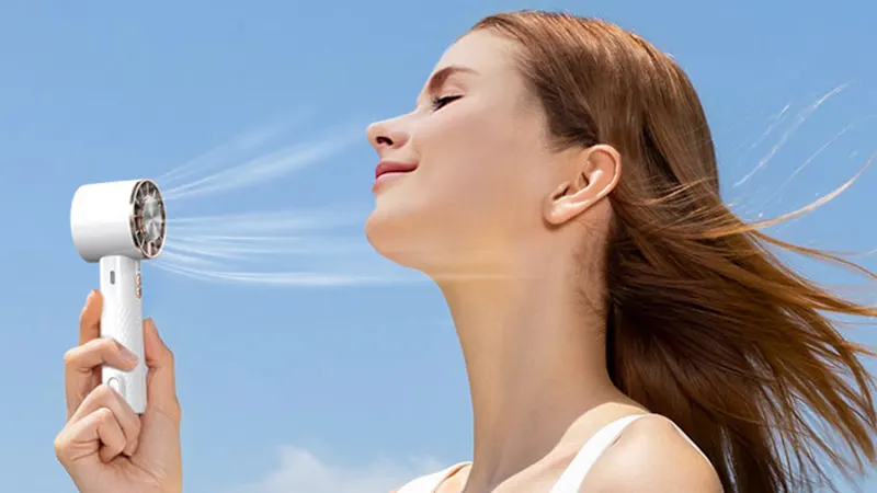 Kenro Rechargeable 2000mAh Mini Portable Neck Fan