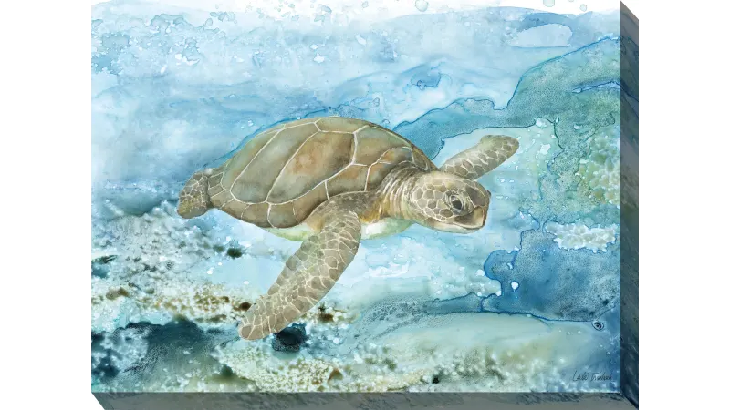 The Sea Turtle Outdoor Canvas Art