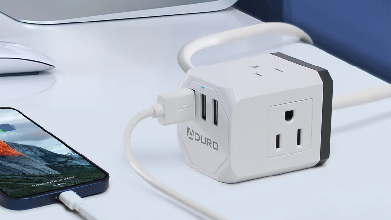 2-Pack: Aduro Powerup Squared Home & Travel Charging Bundle